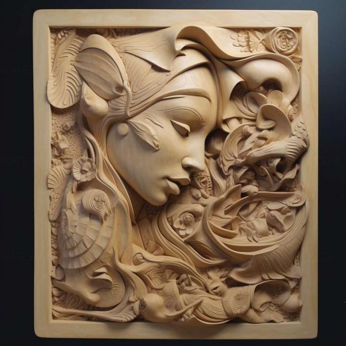 نموذج ثلاثي الأبعاد لآلة CNC 3D Art 